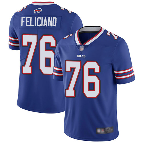 Men Buffalo Bills #76 Jon Feliciano Royal Blue Team Color Vapor Untouchable Limited Player NFL Jersey->buffalo bills->NFL Jersey